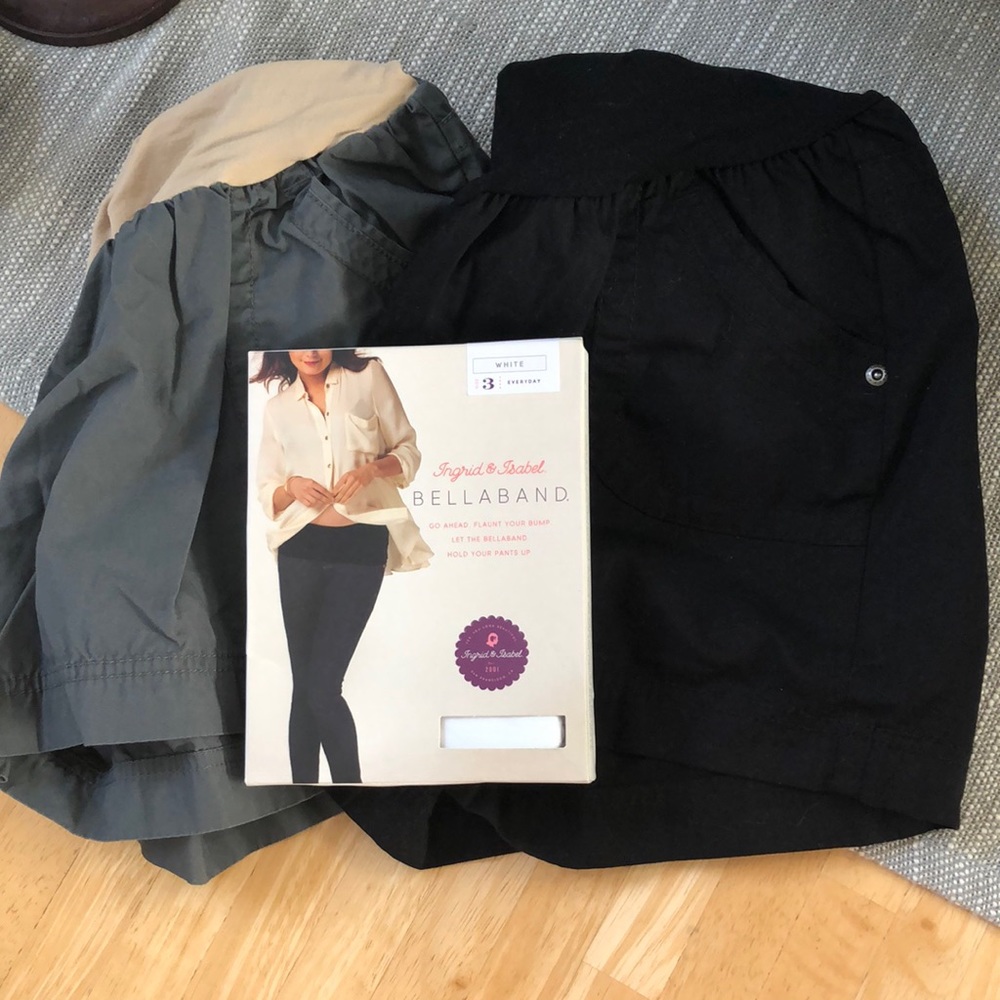 Motherhood Maternity Shorts and Bellaband